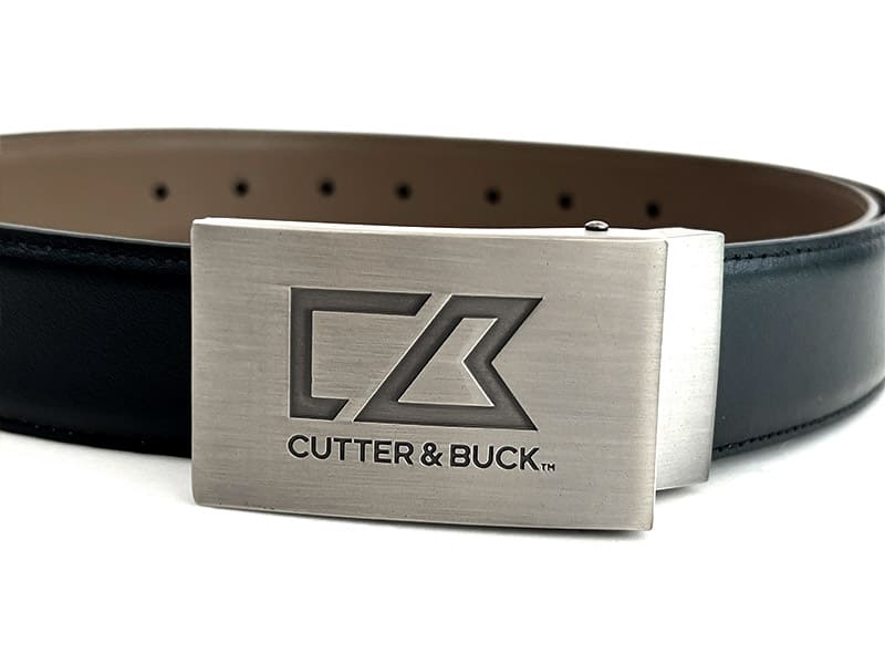 Leather Belts with Plate Buckle for Men