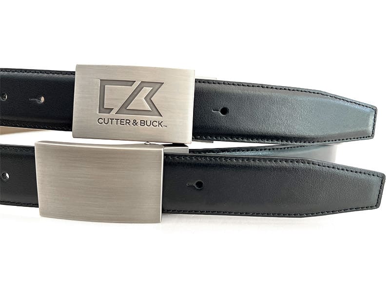 Leather Belts with Plate Buckle for Men