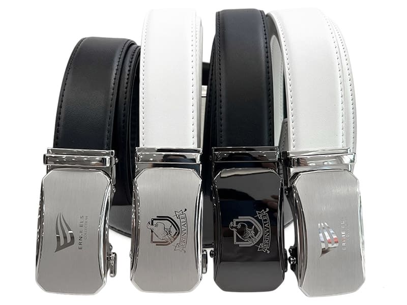 Business Men Leather Belt Ratchet Buckle