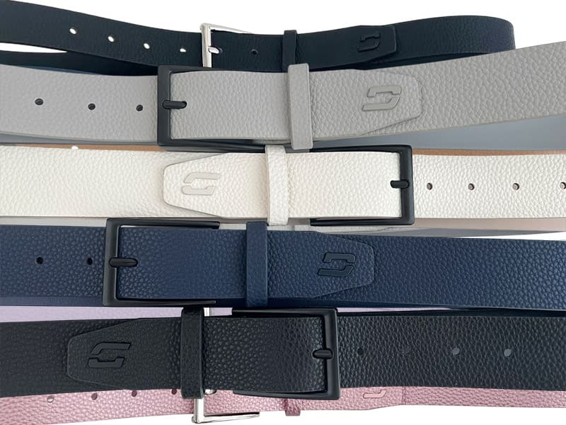 Faux leather belt for women