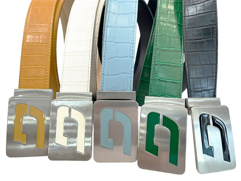 PU Crocodile Leather Belt