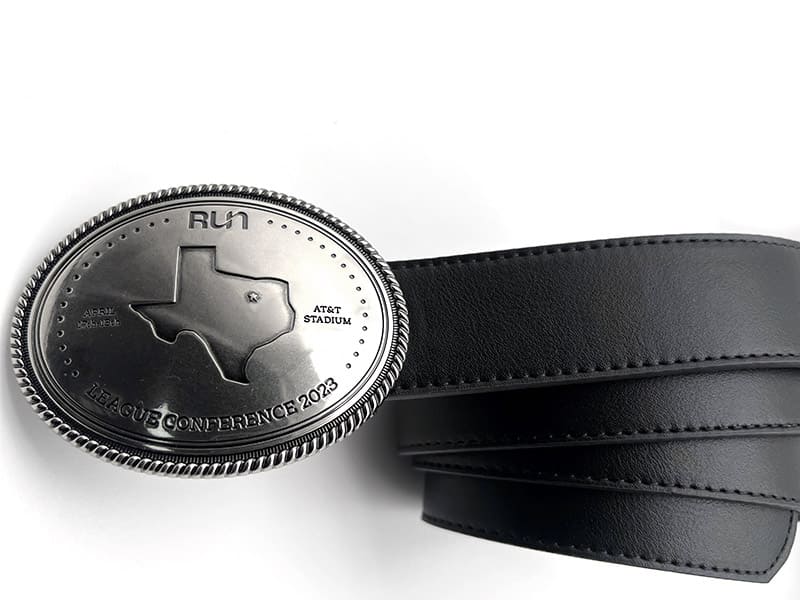 Retro Buckle Vegan Leather Belt