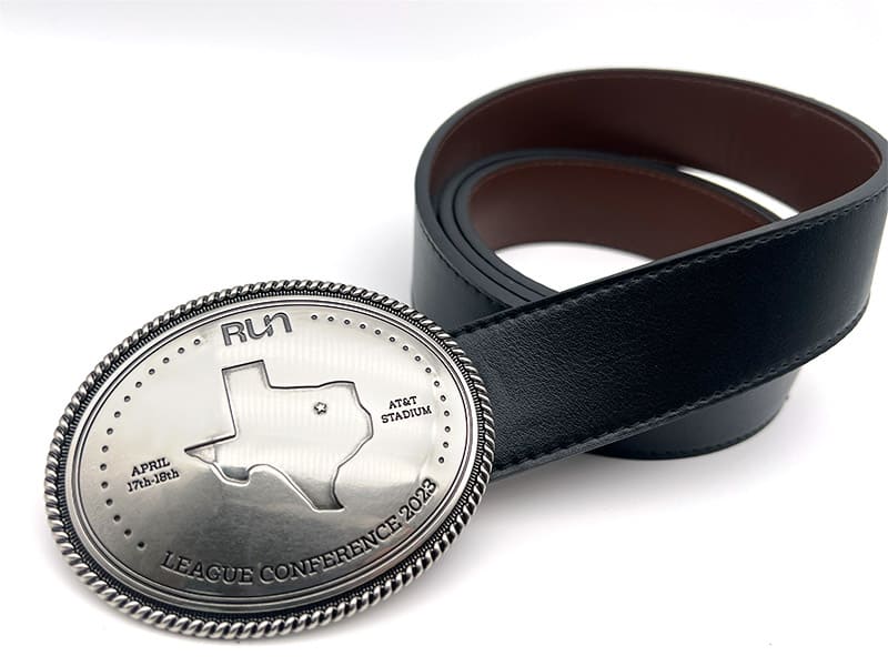 Retro Buckle Vegan Leather Belt