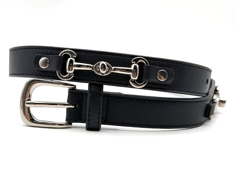 Slim Horsebit Belt