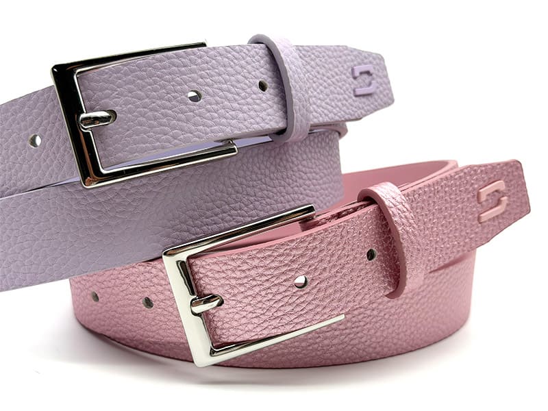 Faux leather belt for women