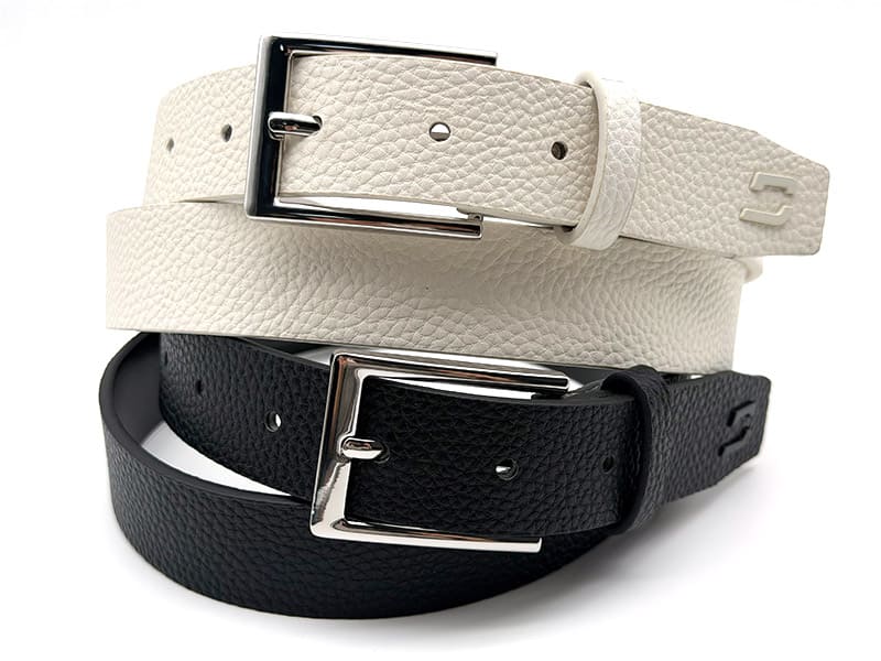 Faux leather belt for women