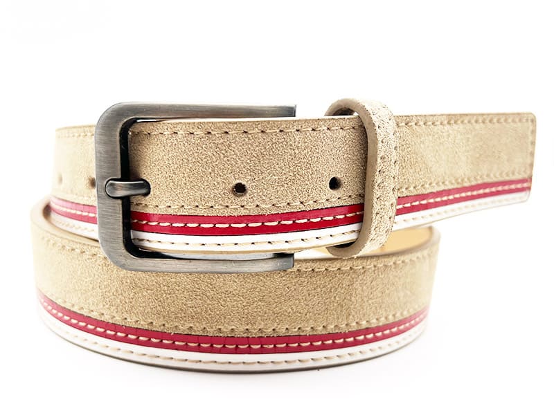 Suede Belt Factory | Custom OEM Striped Suede Belts