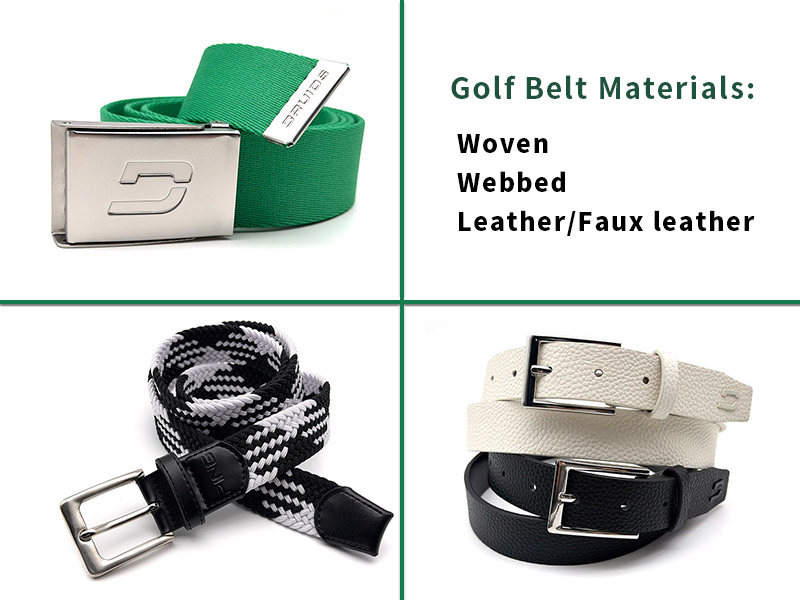 Golf Belt Materials: Woven, Webbed and Leather