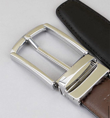 Custom Leather Belt with a Stainless Steel Buckle Custom Leather Belt with a Stainless Steel Buckle